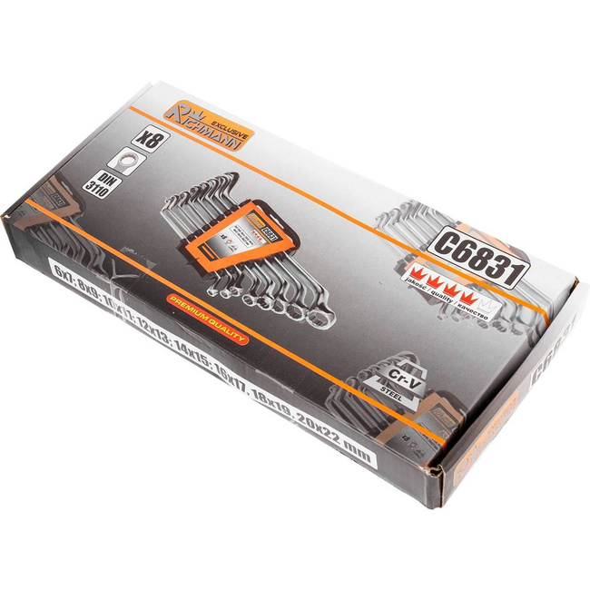 RICHMANN KLUCZE OCZ-GIĘTE 6-22MM 8 ELEMENTÓW