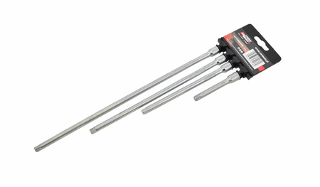 AWTOOLS ZESTAW PRZEDŁUŻEK 1/4" 4cz. 75mm, 150mm, 225mm, 300mm. BLACK LINE