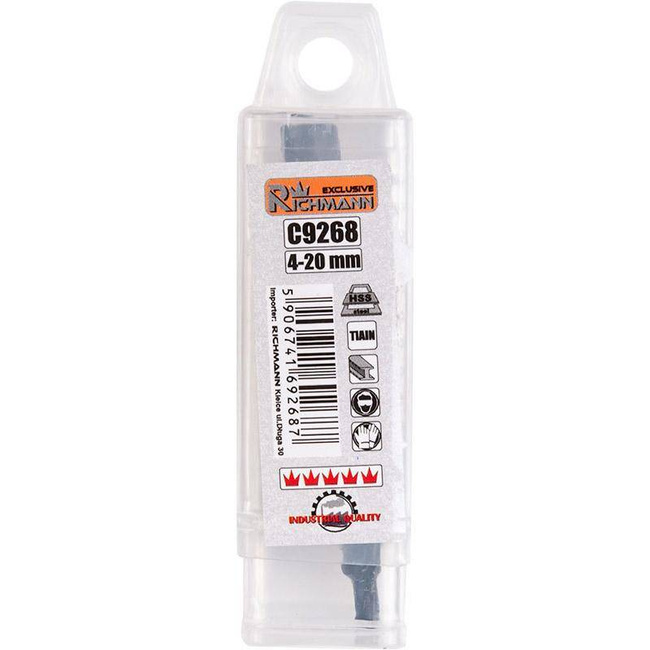 WIERTŁO STOPNIOWE SPIRALNE DO METALU 4-32 MM Richmann Exclusive C9269