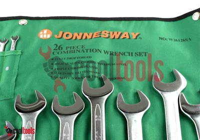 Komplet kluczy płasko oczkowych Jonnesway 26szt. 6-32mm W26126SA 