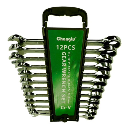 Zestaw kluczy nasadowych kombinowanych 12 szt. (8-19) CL403912 - CHANGLU TOOLS