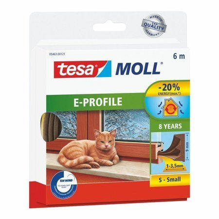 TESA USZCZELKA BRĄZ  E - 6m 9mm