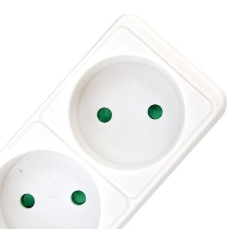 AWTOOLS PRZEDŁUŻACZ DOMOWY BIAŁY BEZ UZIEMIENIA 3 - GNIAZDA 1,5m