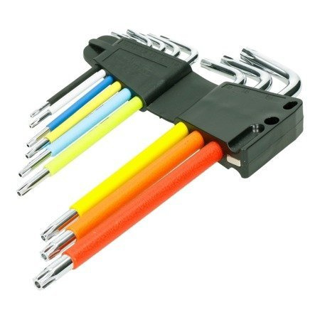 Zestaw kluczy Torx T10-T50 z otworem 9 szt. Corona C6602