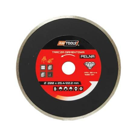 AWTOOLS TARCZA DIAMENTOWA 200x25,4-22,2 / PEŁNA