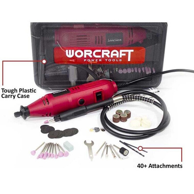 Zestaw mini szlifierek (40 sztuk) 135W EMG0142 - WORCRAFT