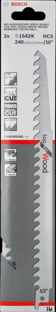 BOSCH BRZESZCZOT DO PIŁY SZABLASTEJ S1542K /2szt. 240mm