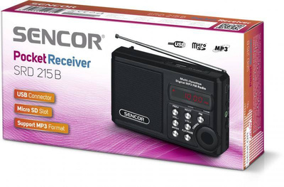 Radioodbiornik kieszonkowy Sencor SRD 215 B