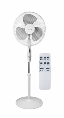 VOLTENO WENTYLATOR PODŁOGOWY BIAŁY+ PILOT 40cm PODSTAWA KOŁO