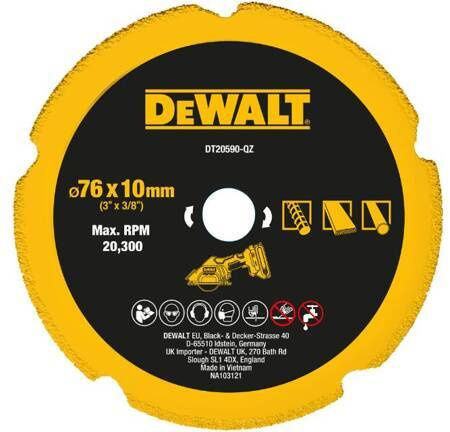 DEWALT TARCZA MULTI  76x1,6mm DO DCS438