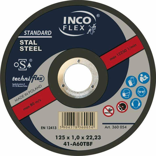TARCZA METAL SZLIF.INCOFLEX  125*6,5