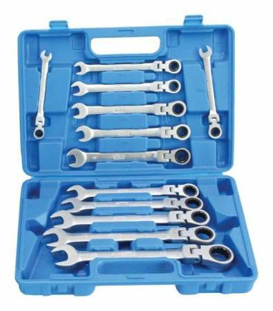 SATRA KLUCZE PŁASKO-OCZKOWE  PRZEGUBOWE Z GRZECHOTKĄ 8-22mm