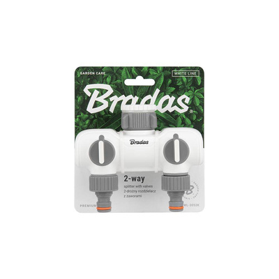 ROZDZIELACZ 2-DROŻNY GW  1"-3/4"  Z ZAWORAMI /WHITE LINE