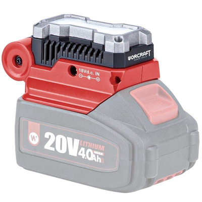 Lampa bezprzewodowa Li-ion COB (5W) z adapterem USB 20V CUAS20Li - WORCRAFT