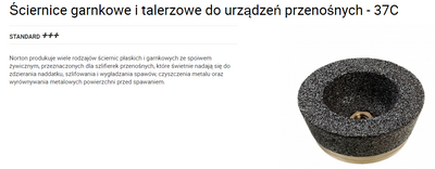 NORTON ŚCIERNICA-11 125mm x 50mm M14 37C1699N5B5