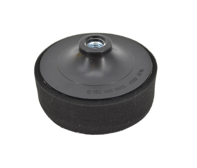 AWTOOLS DYSK 125mm POLERSKI GĄBKA CZARNA  M14 MIĘKKA