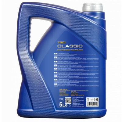 Olej silnikowy syntetyczny MANNOL CLASSIC 10W-40 5l MN75015