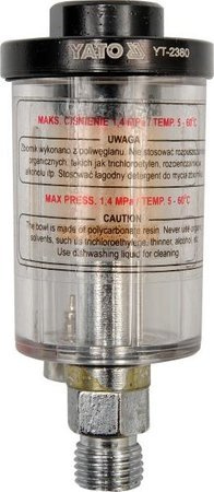 YATO REDUKTOR PNEUMATYCZNY + MANOMETR 1/4"  2381