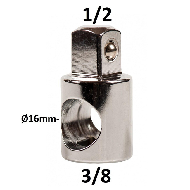 Adapter 3-drożny Dr. 3/8" - 1/2" CL203202 - CHANGLU TOOLS