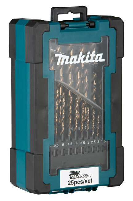 MAKITA ZESTAW WIERTEŁ DO METALU HSS-G M-FORCE 25szt.1-13mm