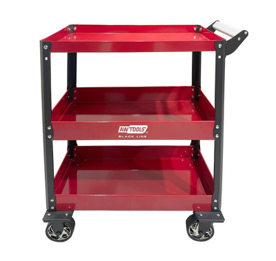 AWTOOLS WÓZEK WARSZTATOWY METALOWY 3 POZIOMY / 100KG