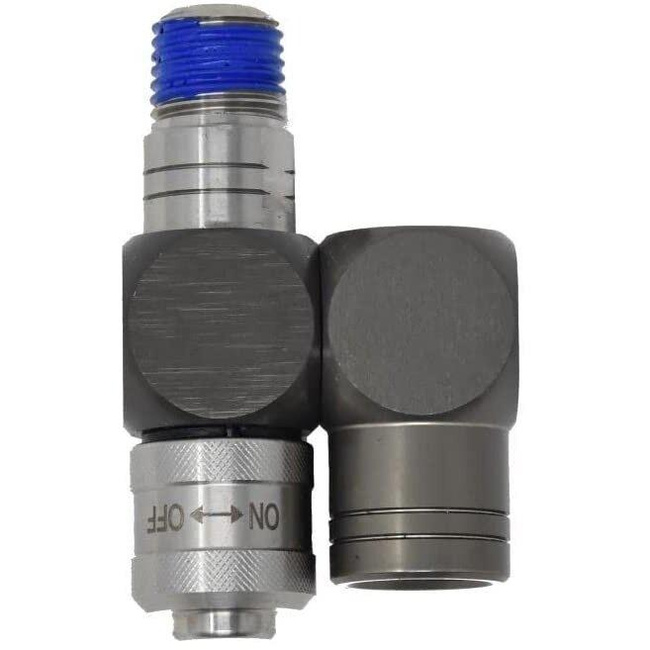 Uniwersalny złączka 1/4" (gwint zewnętrzny i wewnętrzny) obrotowy 360° z regulatorem CA401 - SUMAKE