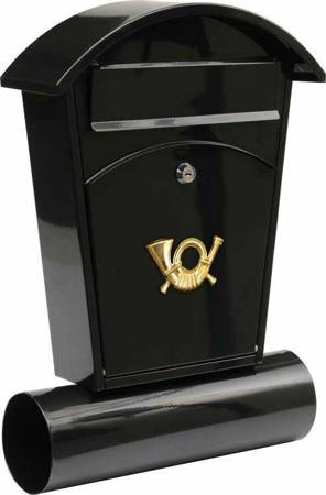 VOREL SKRZYNKA NA LISTY 480x280x80mm CZARNA