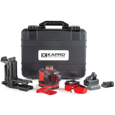KAPRO NIWELATOR LASEROWY 3D AKU, NOWY MODEL, UCHWYT KAPRO KA883