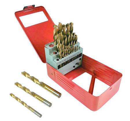 WIERTŁO METAL TYTANOWE KPL.29szt. 1,5-27mm /SILVER