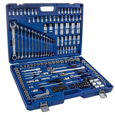 ZESTAW KLUCZY NASADOWYCH 1/4" + 3/8" + 1/2" 218 SZT. KR218MDA