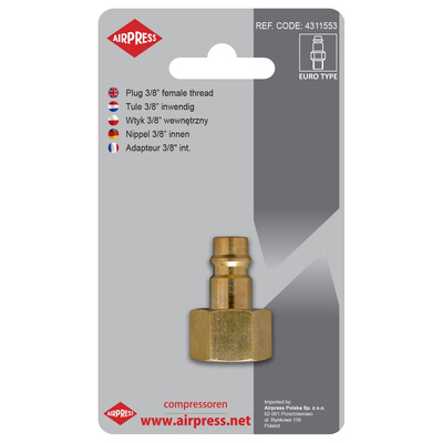 Wtyk pneumatyczny 3/8" gwint wewnętrzny Euro Airpress 4311553 / 46822