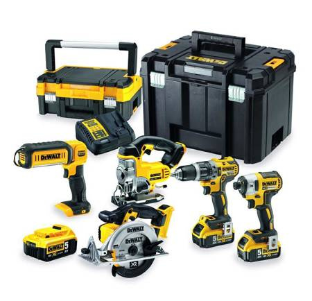 DEWALT ZESTAW COMBO 18V DCD796 +DCF887+DCS391+ DCS331+DCL050 + 3xDCB184 + DCB115 +TSTAK I+TSTAK VI