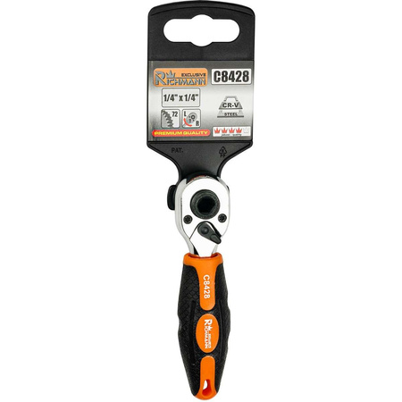 GRZECHOTKA DO BITÓW I NASADEK 1/4' 72 ZĘBY RICHMANN EXCLUSIVE C8428