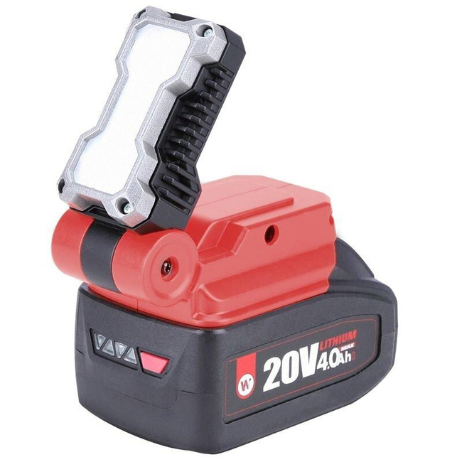 Lampa bezprzewodowa Li-ion COB (5W) z adapterem USB 20V CUAS20Li - WORCRAFT