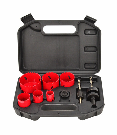 AWTOOLS KOMPLET OTWORNIC BIMETALOWYCH 8 elem. 22-64mm