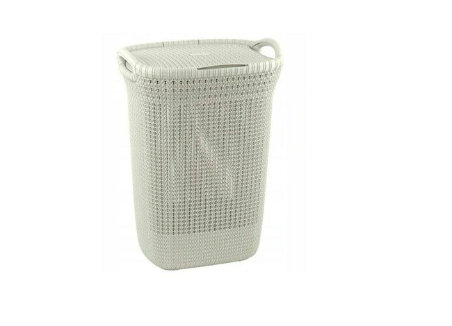 CURVER KOSZ NA BIELIZNĘ KNIT 57L    /KREMOWY