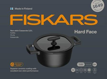 FS.GARNEK 3,5 L Z POWŁOKĄ NIEPRZYWIERAJĄCĄ I Z POKRYWKĄ HARD FACE
