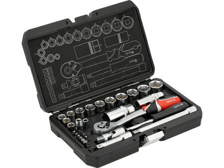 YATO ZESTAW KLUCZY 34el 1/4" / 3/8"