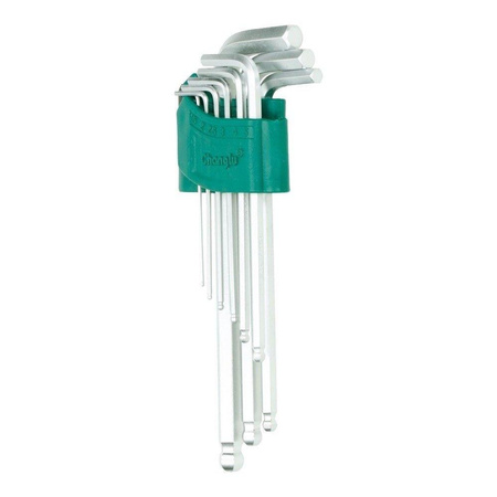 Zestaw kluczy imbusowych L-typ z kulką 9 sztuk CL401902 - CHANGLU TOOLS