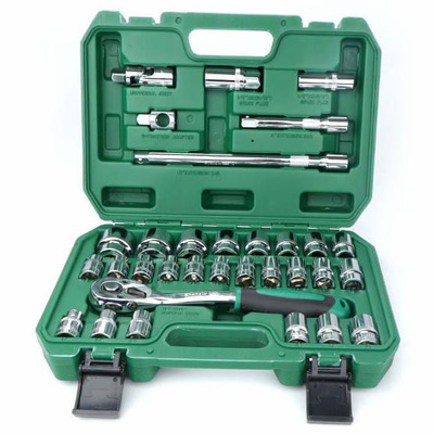 Zestaw gniazd 1/2", 32 sztuki, 6 punktów + 12 punktów CL106732 - CHANGLU TOOLS