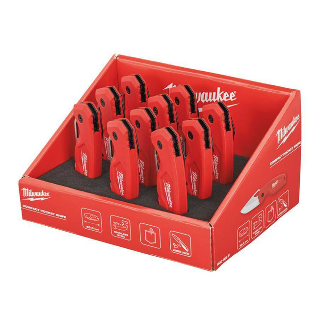 MILWAUKEE ZESTAW NOŻY W EKSPOZYTORZE NA LADĘ