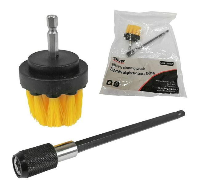 PRZEDŁUŻKA 150mm DO SZCZOTEK CZYSZCZĄCYCH  NA WKRĘTARKĘ MODEL EX11019