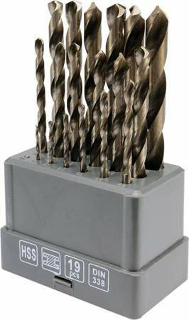 STHOR WIERTŁO METAL BIAŁE KPL.19szt. /1,0-10,0mm