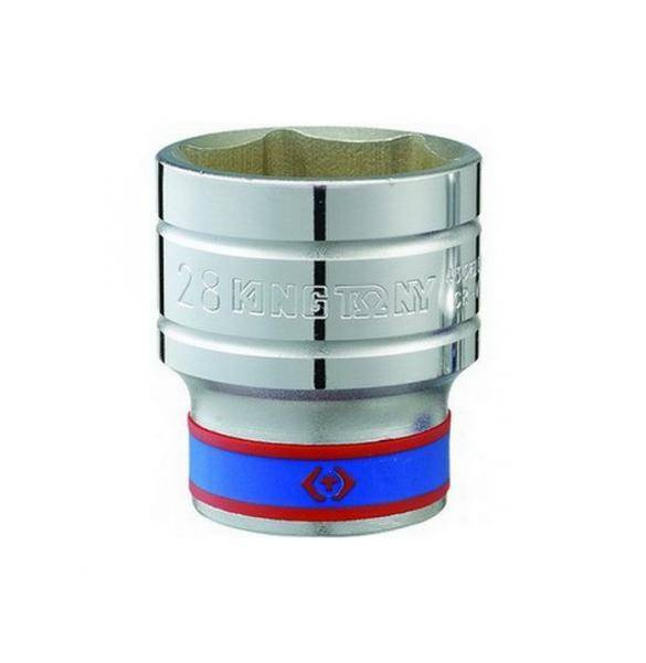 KING TONY NASADKA KRÓTKA 1/2" 7mm x 38mm 6-KĄTNA CHROM