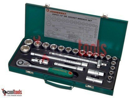 Komplet kluczy nasadowych 1/2 " 25 SZT. Jonnesway S04H4125S