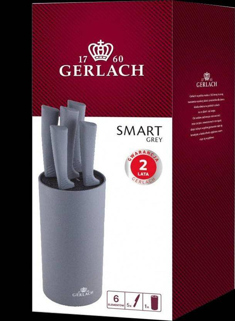 GERLACH.ZESTAW NOŻY W BLOKU  5szt. SMART