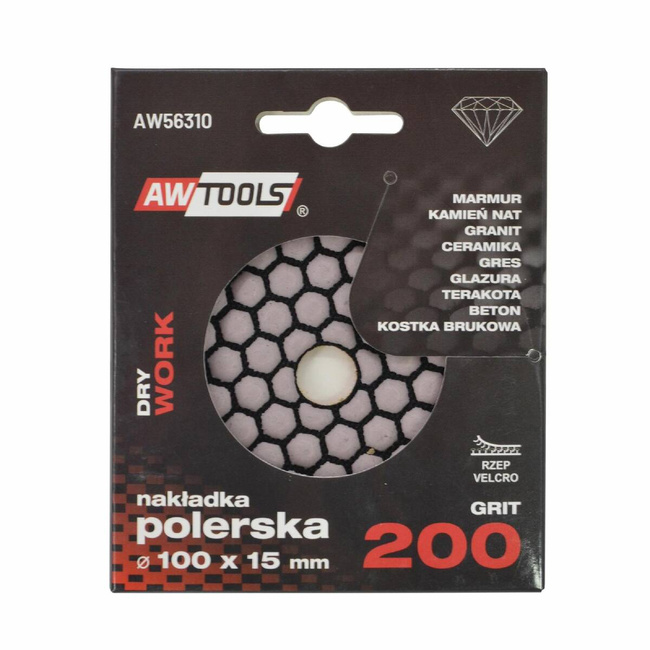 AW NAKŁADKA POLERSKA 100mm  GR. 200 S NA SUCHO