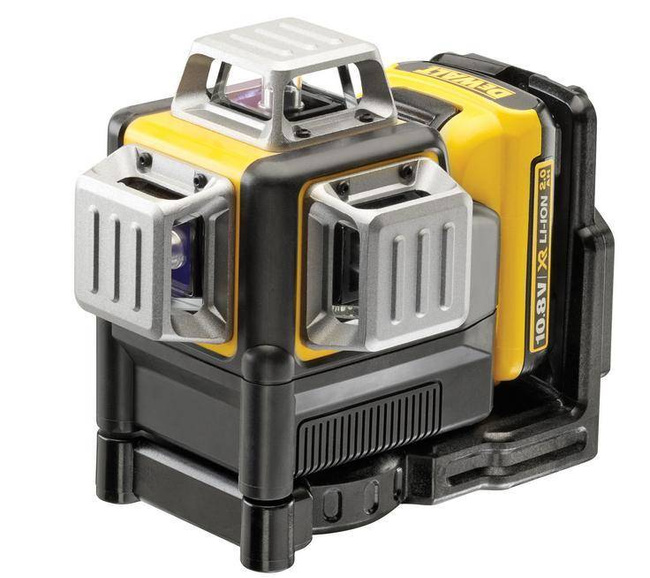 DEWALT LASER LINIOWY 3-PŁASZCZYZNOWY 10,8V 1x2,0Ah LI-ION ZIELONA WIĄZKA 30m DCE089D1G