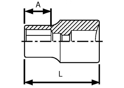Klucz nasadowy 6-kątny 1/4" Tengtools