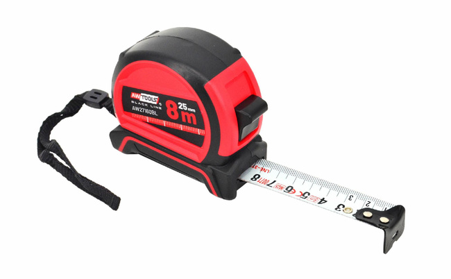 AWTOOLS MIARA ZWIJANA 8m x 25mm NYLON